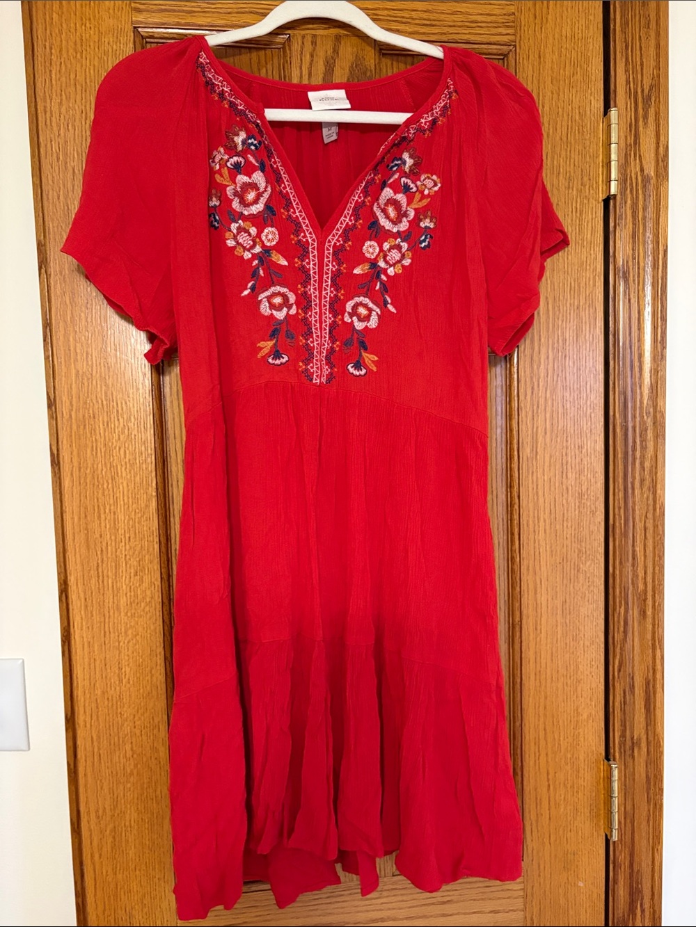 Red summery dress